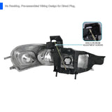 Coolstuffguru Compatible with Chevy Venture Montana Silhouette Trans Sport Chrome Headlights+Corner Lamps