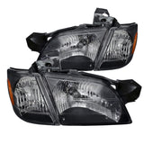 Coolstuffguru Compatible with Chevy Venture/ Pontiac Trans Am Headlights W/ Corner Lamps Black