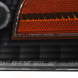 Coolstuffguru Compatible with Ford Crown Victoria Crystal Black Headlights+Clear Amber Corner Lamps