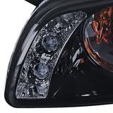 Coolstuffguru Compatible with Grand Prix Halo Led Glossy Black Smoked Lens Proj Headlights, Corner 1Pc