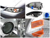 Coolstuffguru Compatible with Ford Mustang SVT GTS Chrome Crystal Clear Projector Headlights+Corner Lamps