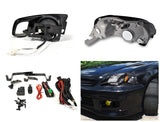 Coolstuffguru Compatible with JDM 1999-2000 HONDA CIVIC HEAD LIGHTS+FOG BUMPER LAMPS