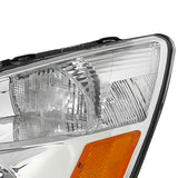 Coolstuffguru Compatible with Honda Accord 2/4d Chrome Crystal Headlights Clear Head Lamps