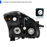 Coolstuffguru Clear Headlights Compatible with Nissan Altima 2010-2012 L+R Pair Head Light Lamp Assembly