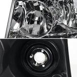 Coolstuffguru Compatible with Chevy Avalanche Tahoe Suburban LS LT LTZ Chrome Headlights