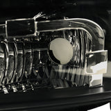 Coolstuffguru Smoked Headlights Compatible with Chevy Avalanche 2007-2013, 2007-2014 Tahoe Suburban, L+R Pair Head Light Lamp Assembly
