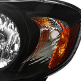 Coolstuffguru Compatible with Toyota Corolla Black Crystal Headlights