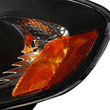 Coolstuffguru Compatible with Toyota Corolla Black Crystal Headlights