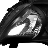 Coolstuffguru Compatible with Toyota Corolla Xle Xrs S Le, Black Housing Headlights, Clear Lens, Pair