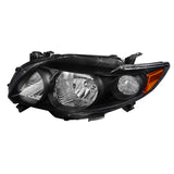 Coolstuffguru Compatible with Toyota Corolla Xle Xrs S Le, Black Housing Headlights, Clear Lens, Pair