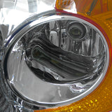 Coolstuffguru Compatible with Honda Civic 2/4 DR Crystal Headlights Clear Head Lamps