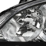 Coolstuffguru Compatible with Honda Civic 2/4Dr Dx Lx Ex Crystal Jdm Black Headlights Lamps Pair