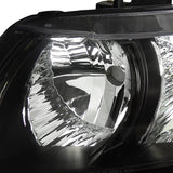 Coolstuffguru Compatible with Honda Civic 2Dr Black Headlights W/ Turn Signal+Tail Lights Brake Lamps