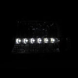 Coolstuffguru Compatible with Dodge Dakota Durango Crystal Chrome Headlights W/ Led Lamp