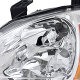 Coolstuffguru Compatible with Honda Del Sol Chrome Headlights w/ Built-in Amber Corner Lamps