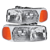 Coolstuffguru Compatible with GMC Yukon Denali XL Chrome Housing Front Headlights Left+Right