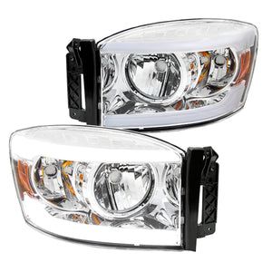 Coolstuffguru Headlights LED Bar Compatible with Dodge Ram 1500 2500 3500 2006-2008, 07-09 Ram 2500 3500, L+R Pair Assembly