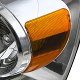 Coolstuffguru Compatible with Dodge Ram Euro Chrome Diamond Headlights W/O Amber Bar