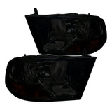 Coolstuffguru Compatible with Dodge Ram 1500 2500 3500 Crystal Euro Smoke Headlights