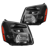 Coolstuffguru Compatible with Chevy Equinox Replacement Black Headlights Driving Lights Head Lamps Left+Right