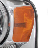 Coolstuffguru Compatible with Ford F150 Crystal Chrome Clear Oem Style Head Lights Lamps Pair