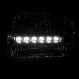 Coolstuffguru Compatible with Ford F250 F350 F450 F550 Excursion Chrome Clear LED Headlights+Amber Reflector