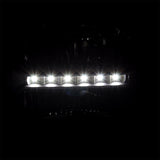 Coolstuffguru Compatible with Ford F250 F350 F450 F550 Excursion Black Clear LED Headlights+Amber Reflector