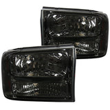 Coolstuffguru Compatible with Ford F250 F350 Superduty Excursion Smoke Lens 1PC Headlights Pair