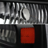 Coolstuffguru Compatible with Ford F250 F350 Superduty Excursion US 1-Piece Black Clear LED Headlights