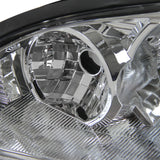 Coolstuffguru Euro Chrome Clear Headlights Head Lamps Pair Compatible with Ford Focus ZX3 ZX4 ZX5