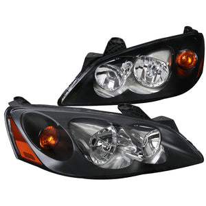 Coolstuffguru Compatible with Pontiac G6 Replacement Black Headlights Head Lamps Left+Right