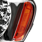 Coolstuffguru Compatible with Jeep Grand Cherokee Clear Lens Headlights Amber Turn Signal Lamps Left+Right