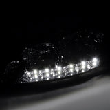 Coolstuffguru Compatible with Chevy Impala Monte Carlo Smoke Lens Crystal Headlights+LED Strip