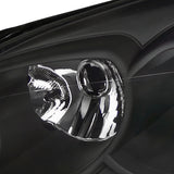 Coolstuffguru Compatible with Chevy Impala Monte Carlo Euro Diamond Black Headlights+Amber Reflector