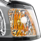 Coolstuffguru Compatible with Ford Mustang Gt Base Svt Cobra Headlights W/ Corner Lights 1Pc. Chrome