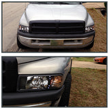 Coolstuffguru Compatible with Dodge Ram 1500 Led Black Head Lights Lamps