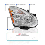 Coolstuffguru Right Driver Side Headlight Assembly Compatible with 2008-2013 Nissan Rogue