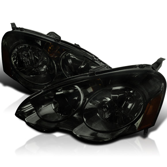 Coolstuffguru Compatible with Acura Rsx Jdm Tint Dc5 Oem Style Smoke Diamond Head Lights