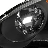 Coolstuffguru Compatible with Acura Rsx Jdm Black Dc5 Oem Style Diamond Head Lights Lamps