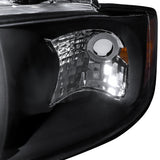 Coolstuffguru Compatible with Nissan Sentra JDM Black Crystal Headlights+Mesh Bumper Hood Grille