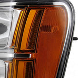 Coolstuffguru Compatible with GMC Sierra 1500/2500/3500HD Denali Chrome Headlights+Amber Reflector