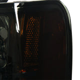 Coolstuffguru Compatible with GMC Sierra 1500/2500/3500HD Denali Smoke Headlights+Amber Reflector