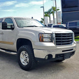 Coolstuffguru Compatible with GMC Sierra 1500/2500/3500HD Denali Black Headlights+Amber Reflector