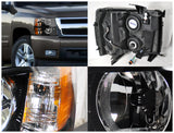 Coolstuffguru Compatible with Chevy Chevrolet Silverado Lt Ls Black Headlights W/ Reflector
