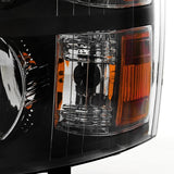 Coolstuffguru Compatible with Chevy Silverado Pickup Crystal Black Headlights+Black LED Tail Lamps