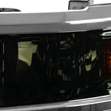 Coolstuffguru Compatible with Chevy Silverado 1500 Smoked Amber Corner Headlights Signal Lamps Smoke