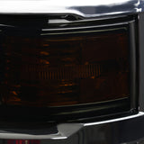 Coolstuffguru Compatible with Chevy Silverado 1500 Smoked Amber Corner Headlights Signal Lamps Smoke