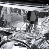 Coolstuffguru Compatible with Toyota Tundra Sequoia Chrome Clear Headlights w/ Amber Reflector