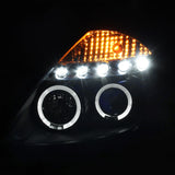 Coolstuffguru Compatible with Nissan 350Z Z33 Jdm Halo Clear Chrome Projector Head Lights Lamps Pair