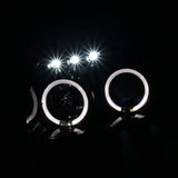 Coolstuffguru Compatible with Toyota 4Runner Halo LED Jet Black Projector Headlights Head Lamps Left+Right